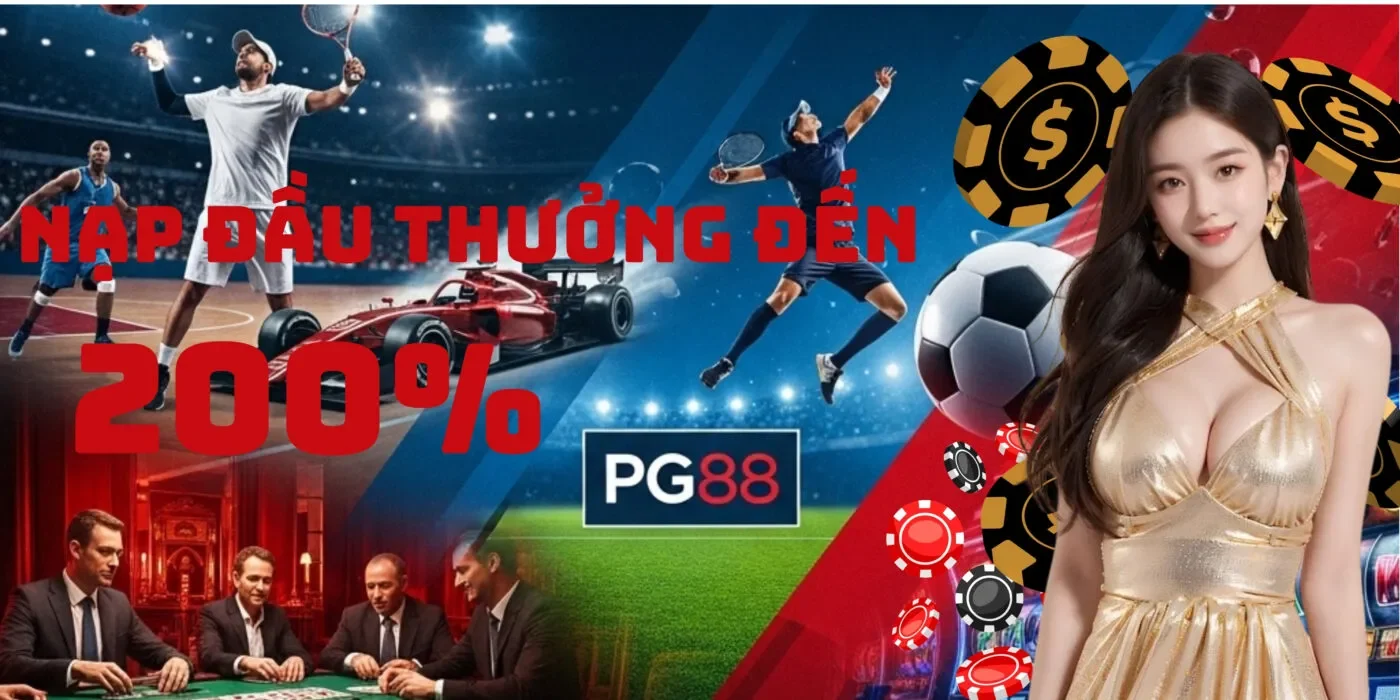 banner nhà cái PG88 - thưởng nạp lần đầu 200%